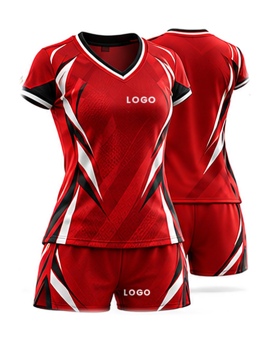 Volleyball uniform, red