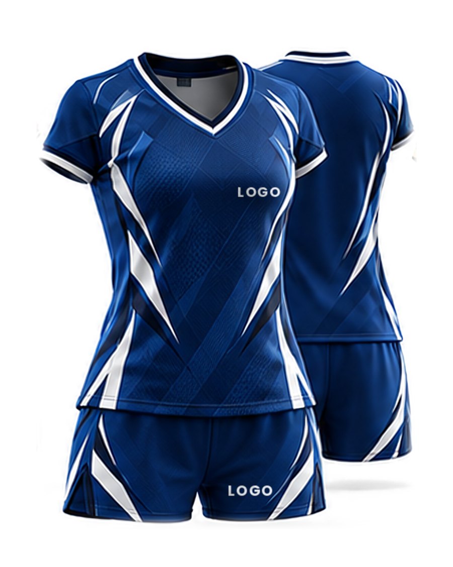 Volleyball uniform, royal blue