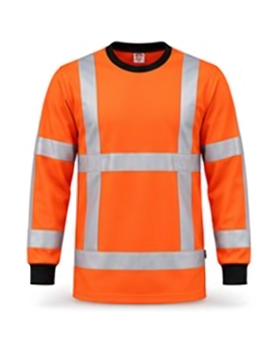 Reflective long-sleeve T-shirt, orange